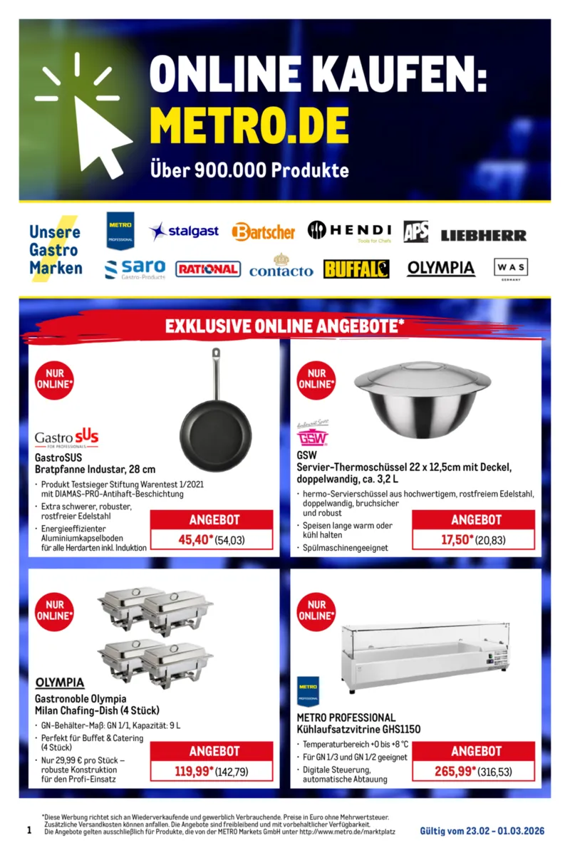 METRO Prospekt vom 23.02.2026, Seite 1