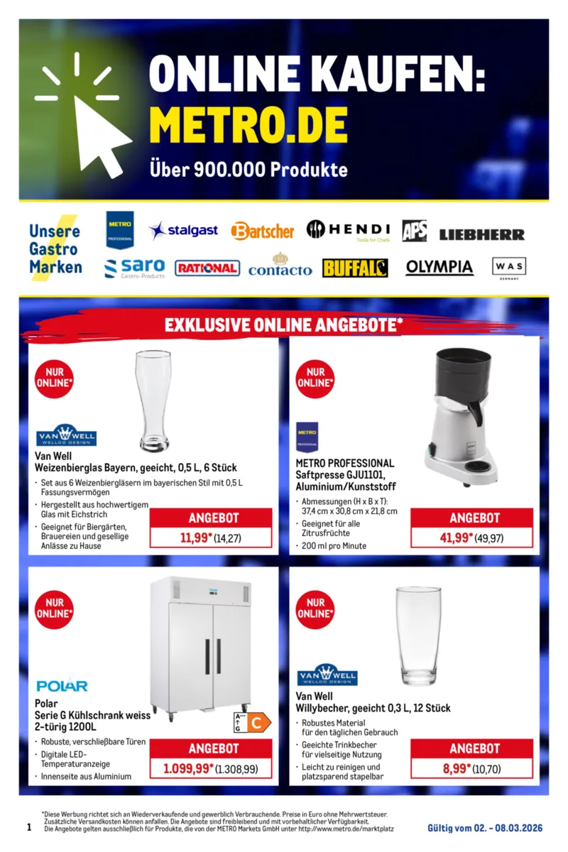 METRO Prospekt vom 02.03.2026, Seite 1