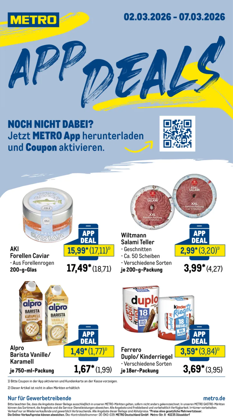 METRO Prospekt vom 02.03.2026, Seite 1