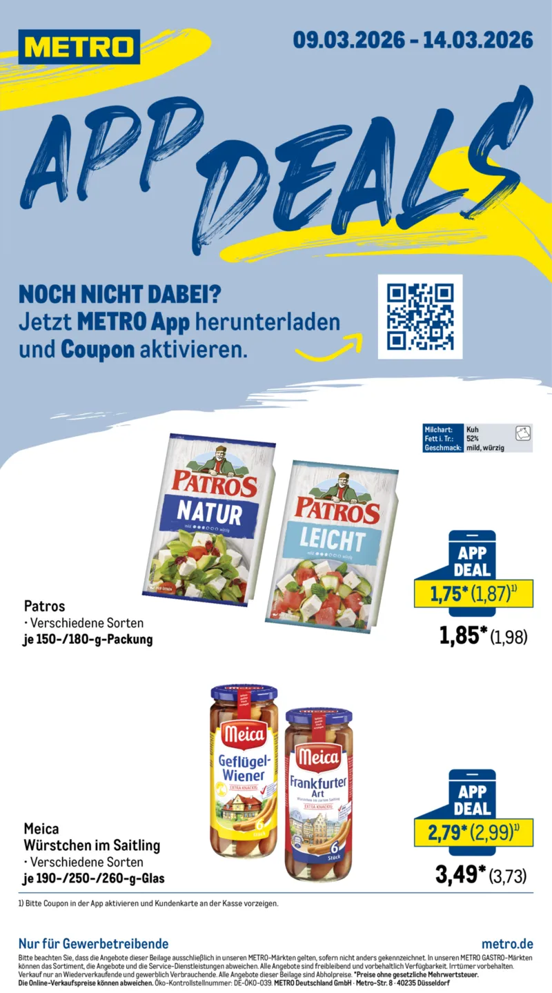 METRO Prospekt vom 09.03.2026, Seite 1