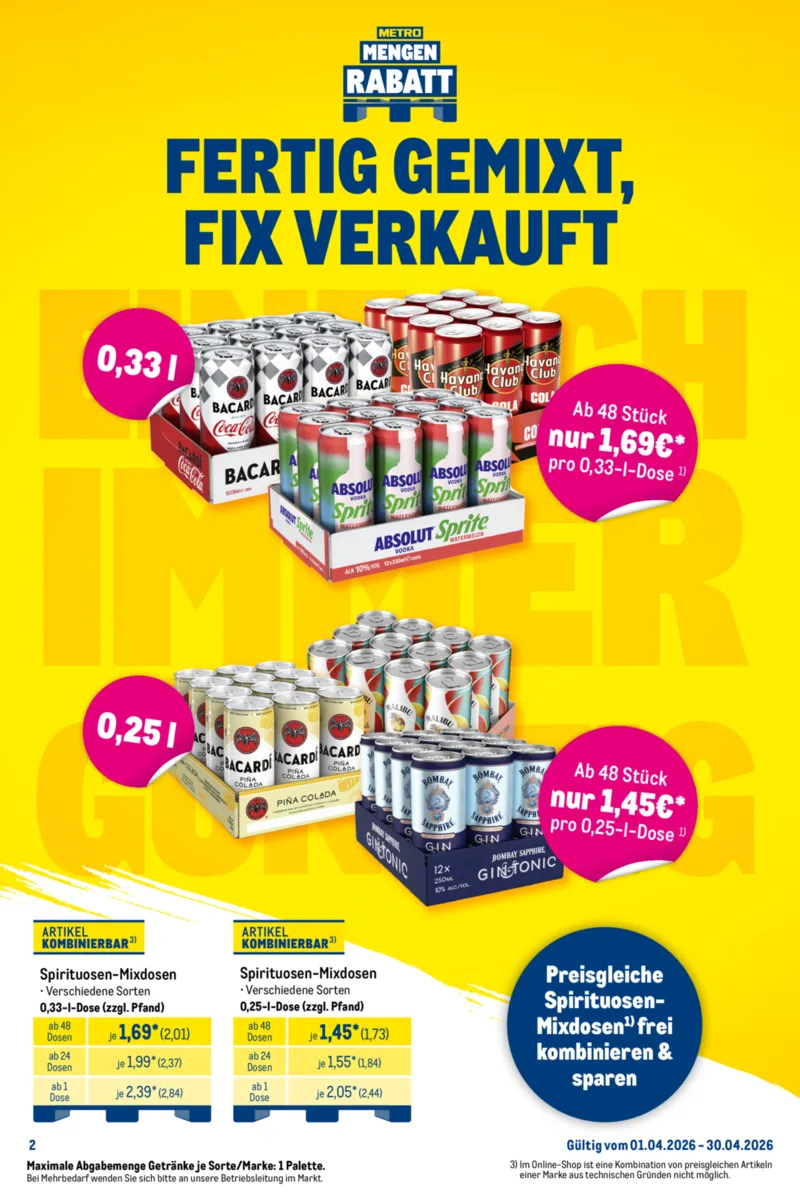 METRO Prospekt vom 01.04.2026, Seite 2