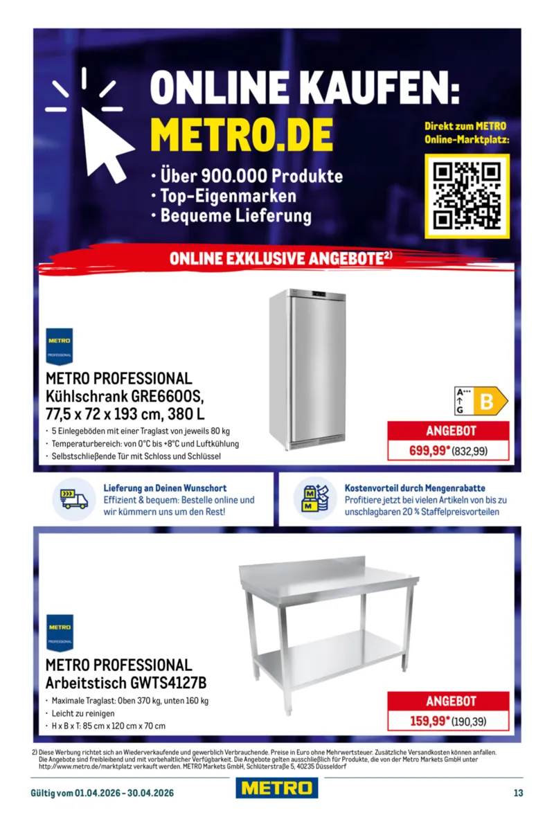 METRO Prospekt vom 01.04.2026, Seite 13