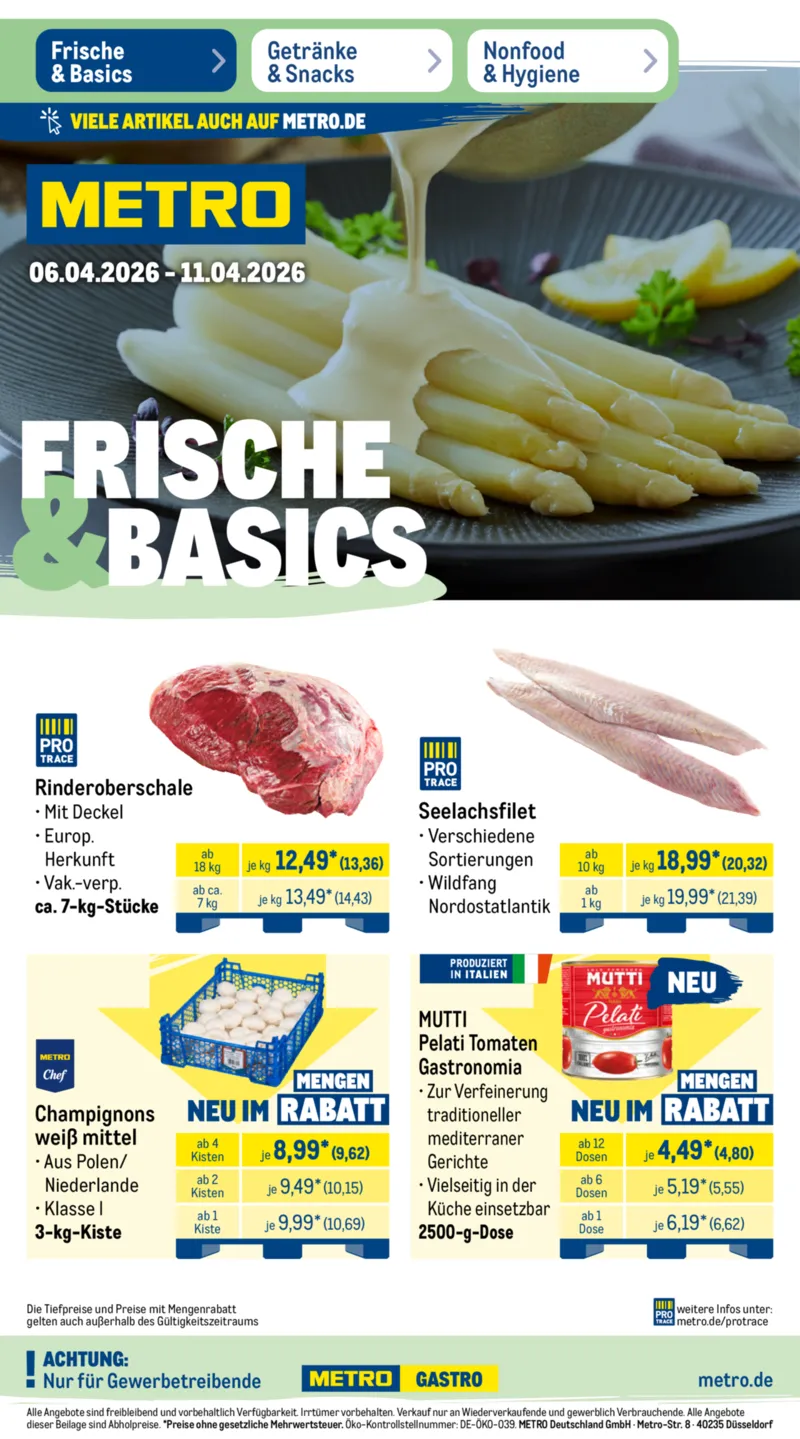 METRO Prospekt vom 06.04.2026, Seite 1