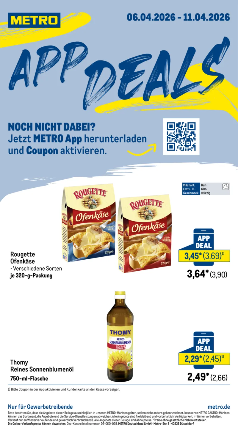 METRO Prospekt vom 06.04.2026, Seite 1