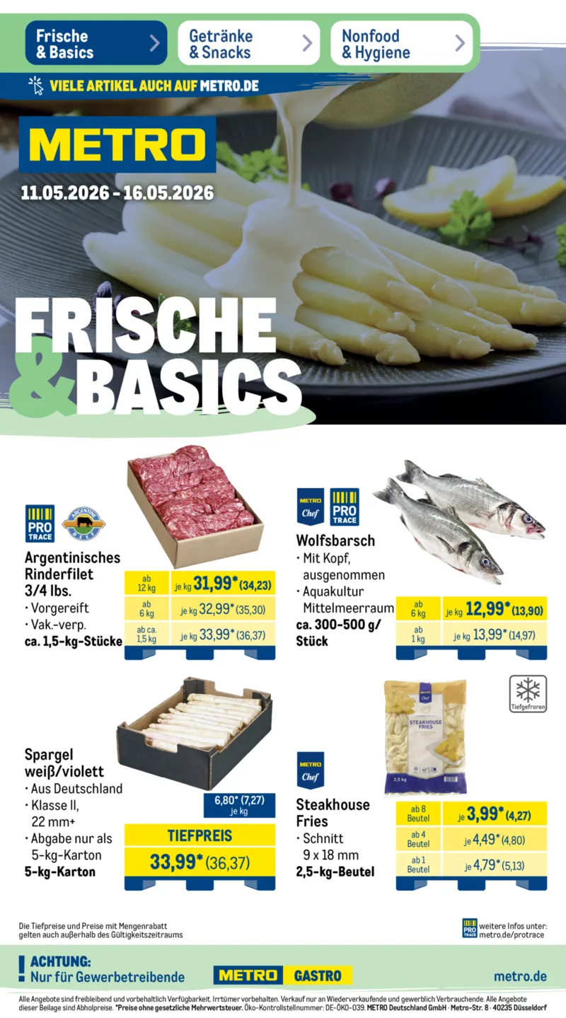 METRO Prospekt vom 11.05.2026, Seite 1