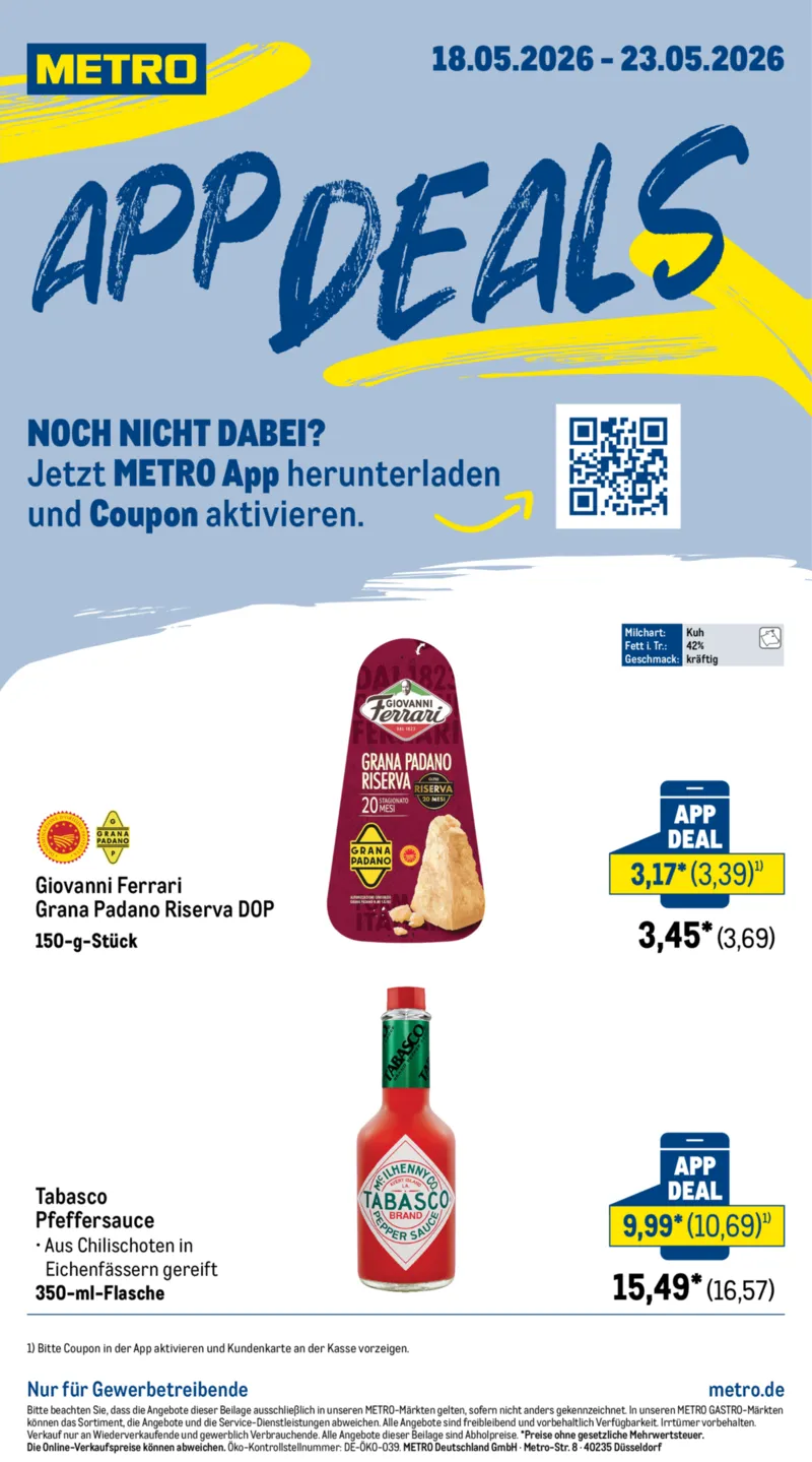 METRO Prospekt vom 18.05.2026, Seite 1