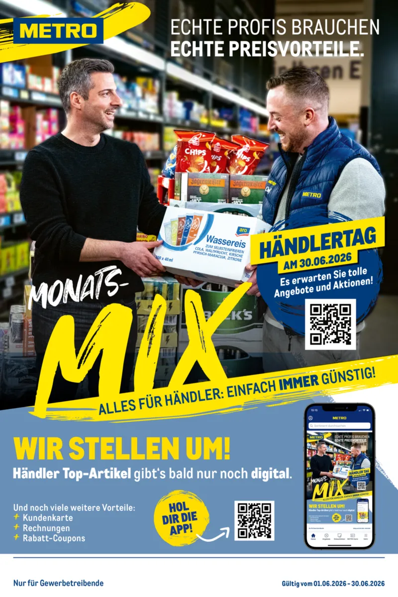 METRO Prospekt vom 01.06.2026, Seite 1
