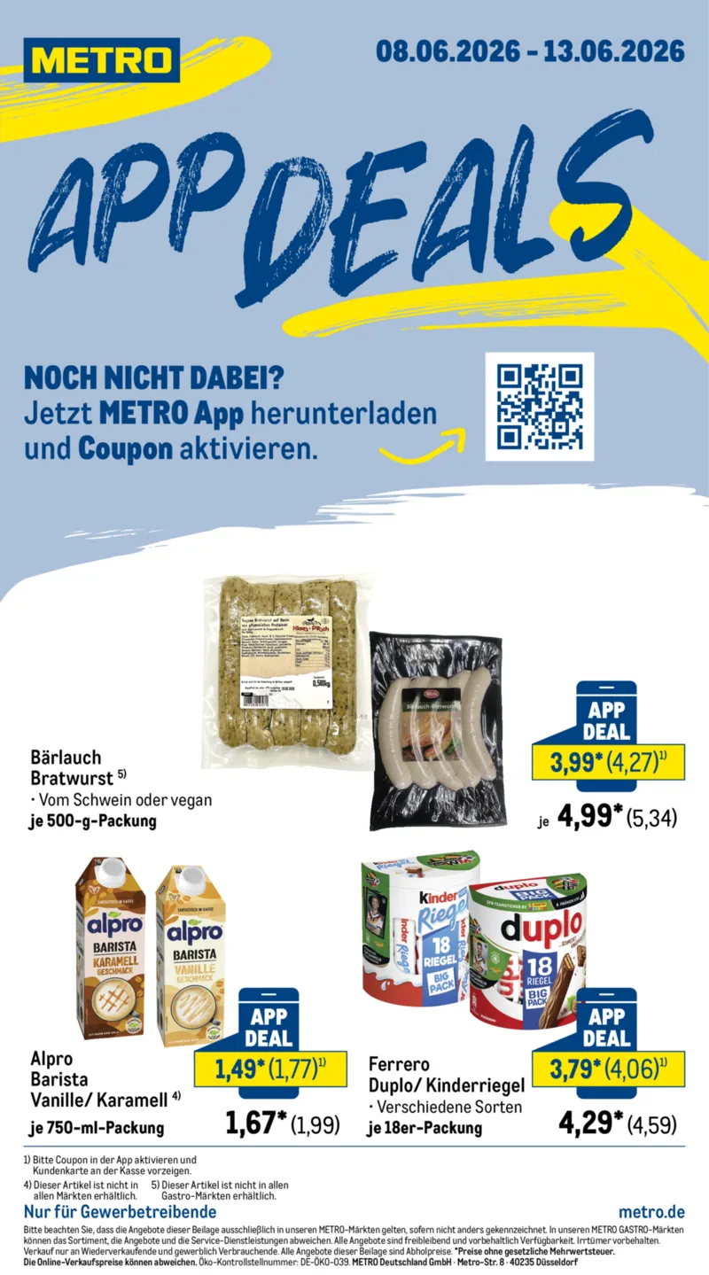 METRO Prospekt vom 08.06.2026, Seite 1