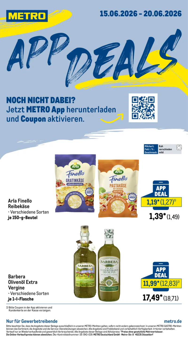 METRO Prospekt vom 15.06.2026, Seite 1