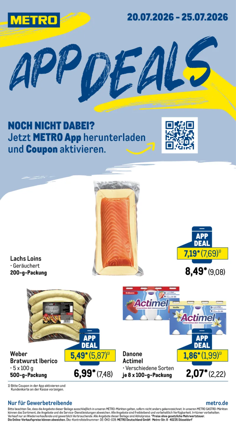 METRO Prospekt vom 20.07.2026, Seite 1