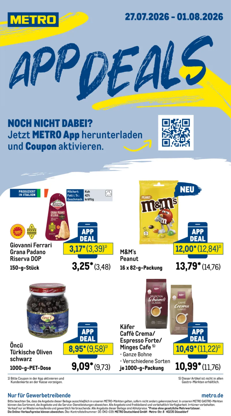 METRO Prospekt vom 27.07.2026, Seite 1