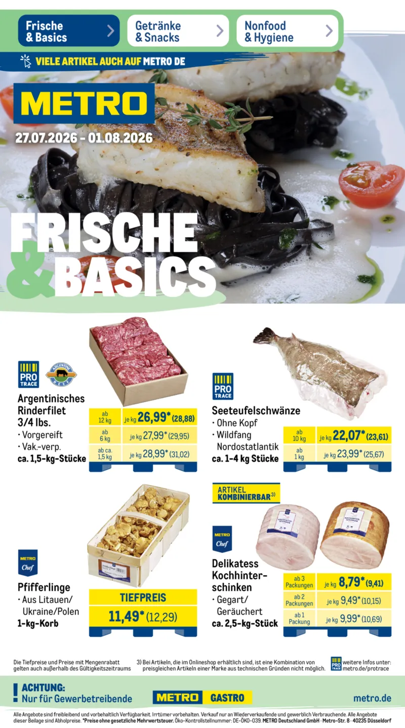 METRO Prospekt vom 27.07.2026, Seite 1