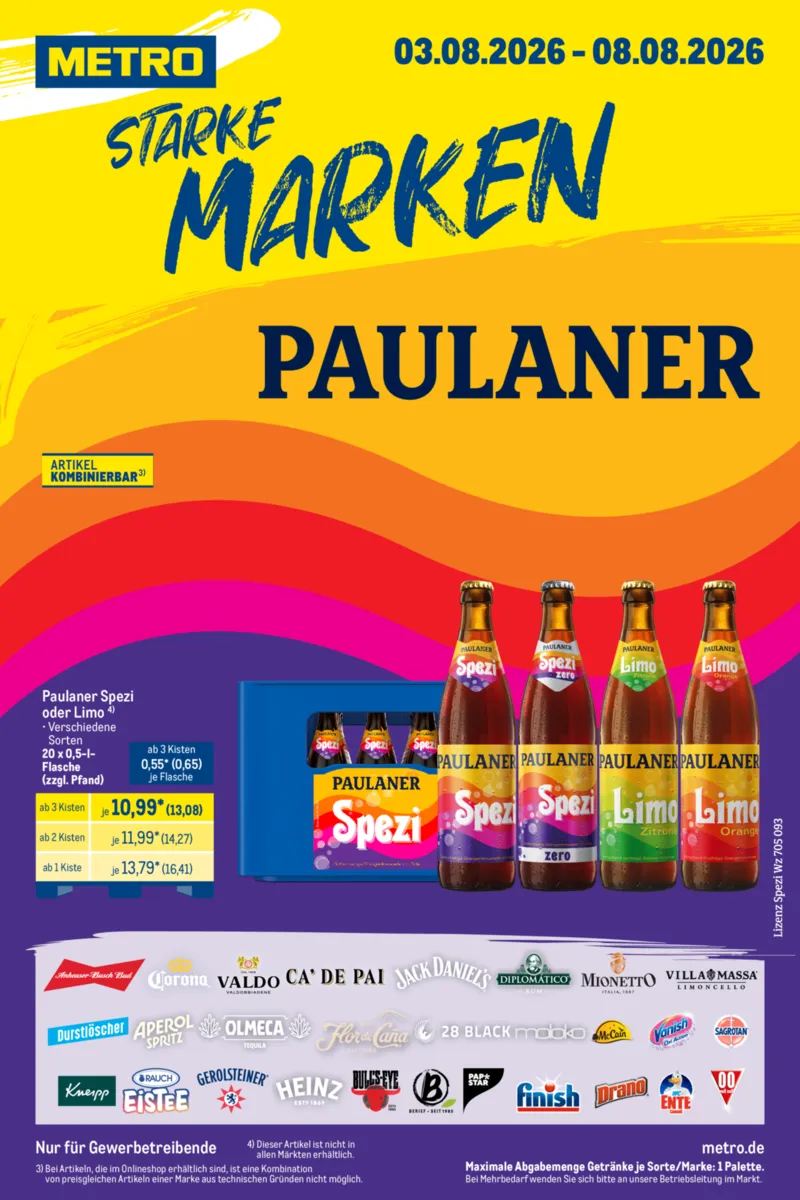METRO Prospekt vom 03.08.2026, Seite 1