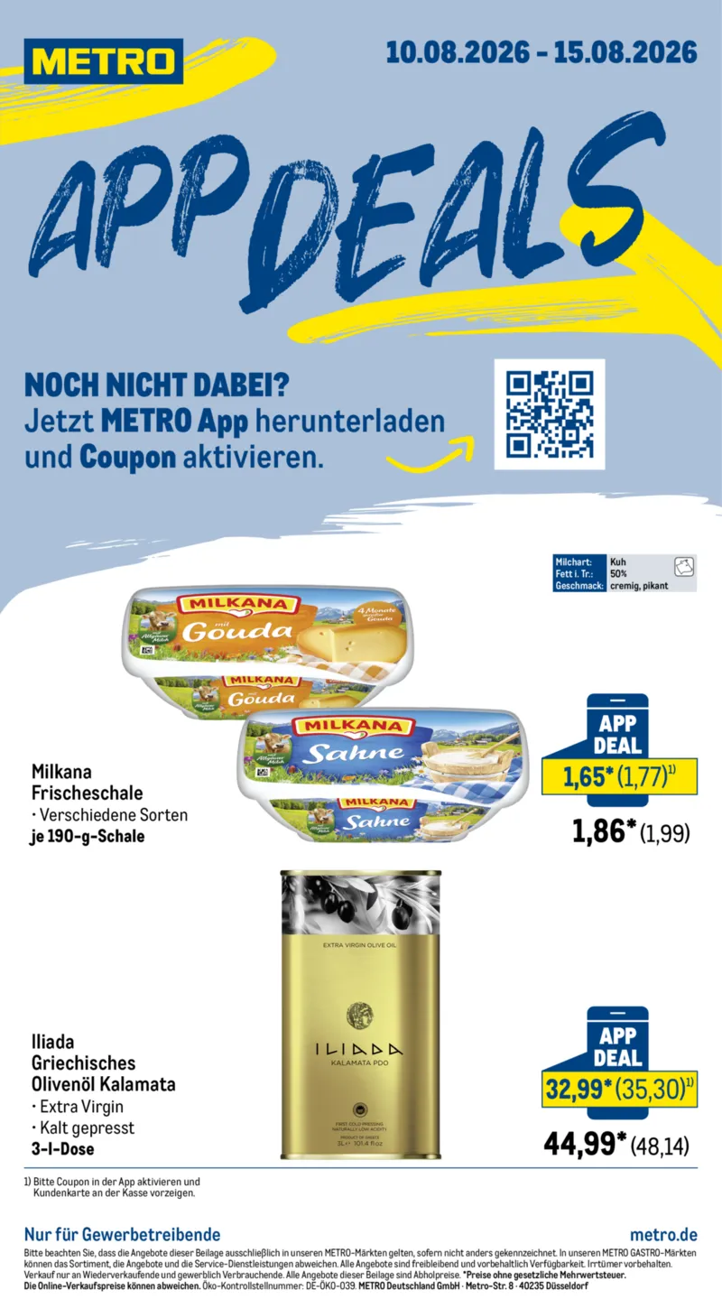 METRO Prospekt vom 10.08.2026, Seite 1