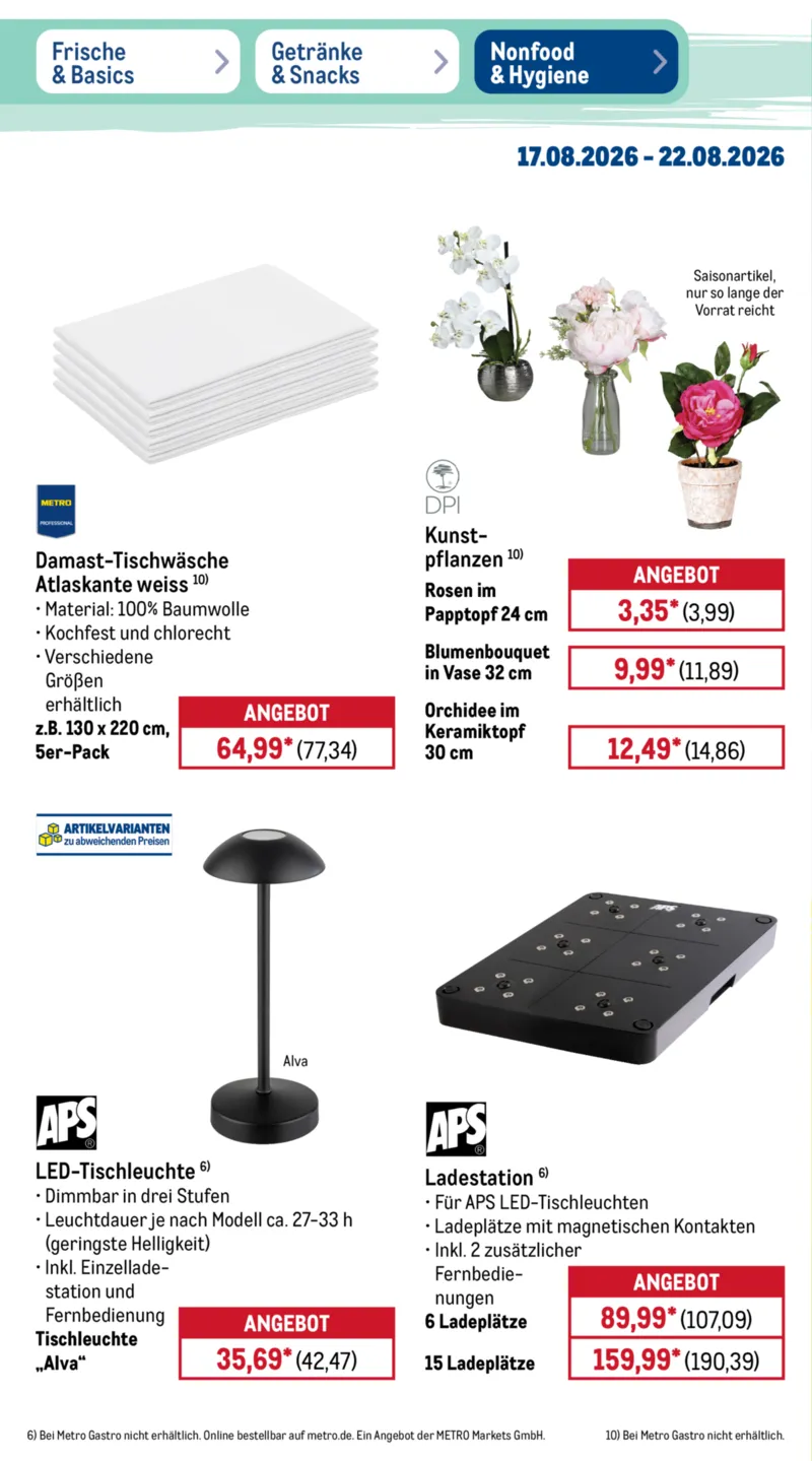 METRO Prospekt vom 17.08.2026, Seite 44
