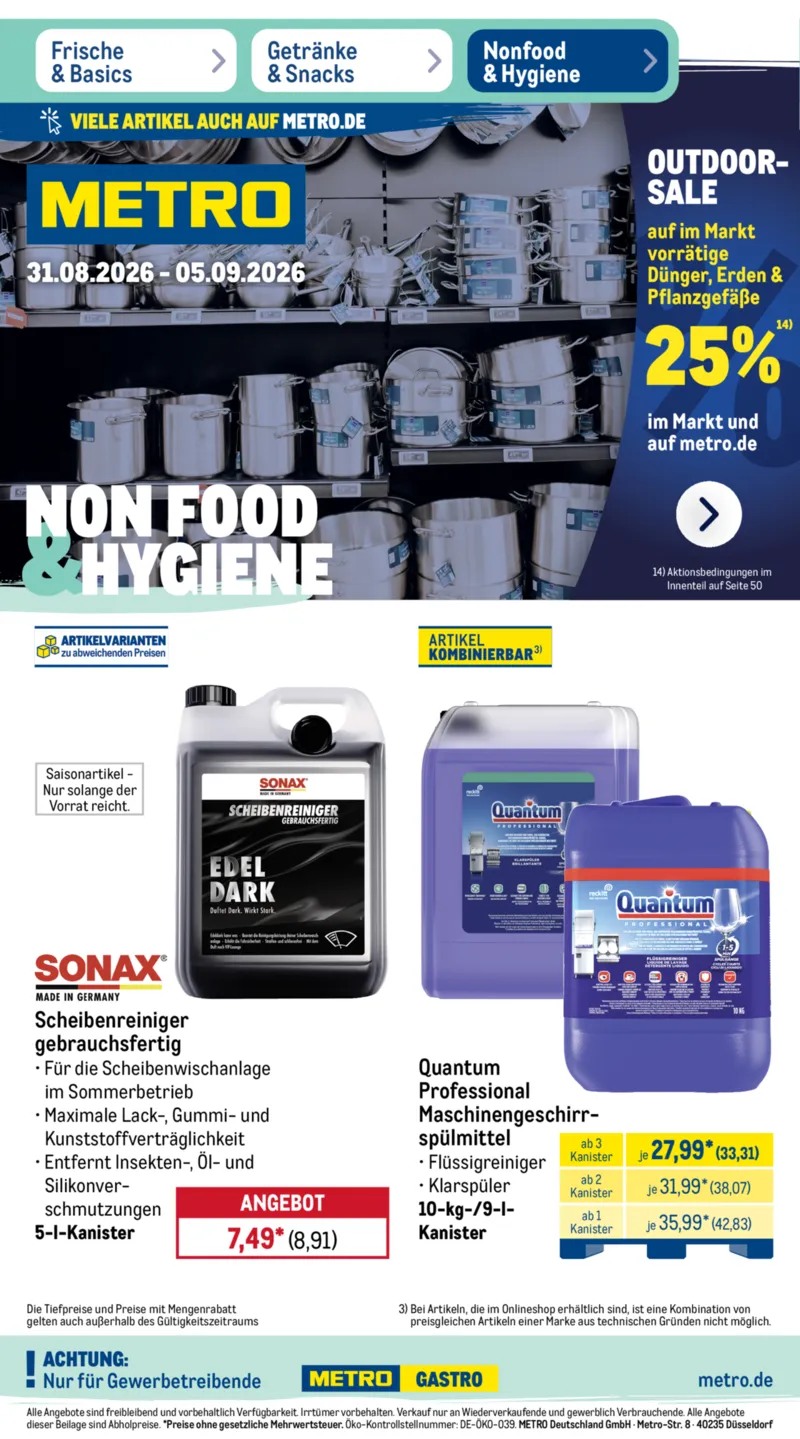 METRO Prospekt vom 31.08.2026, Seite 38