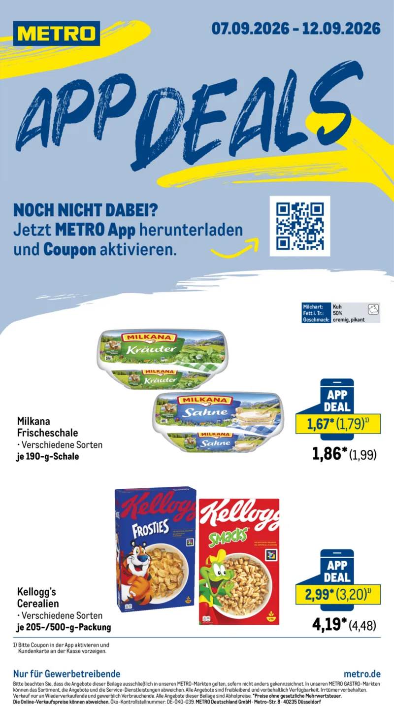 METRO Prospekt vom 07.09.2026, Seite 1