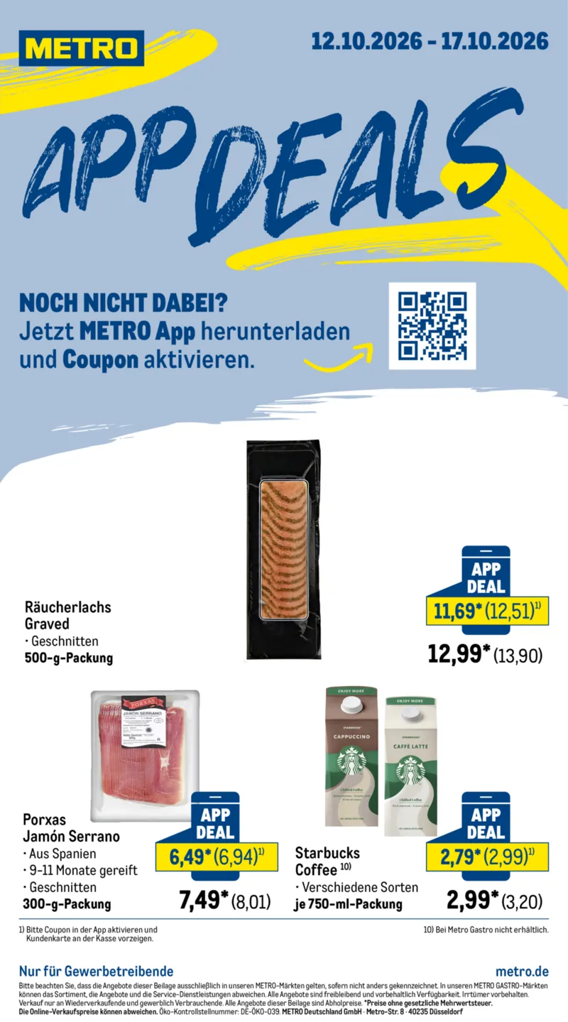 METRO Prospekt vom 12.10.2026, Seite 1
