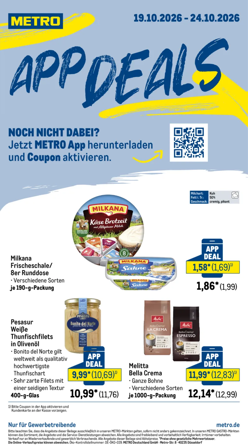 METRO Prospekt vom 19.10.2026, Seite 1