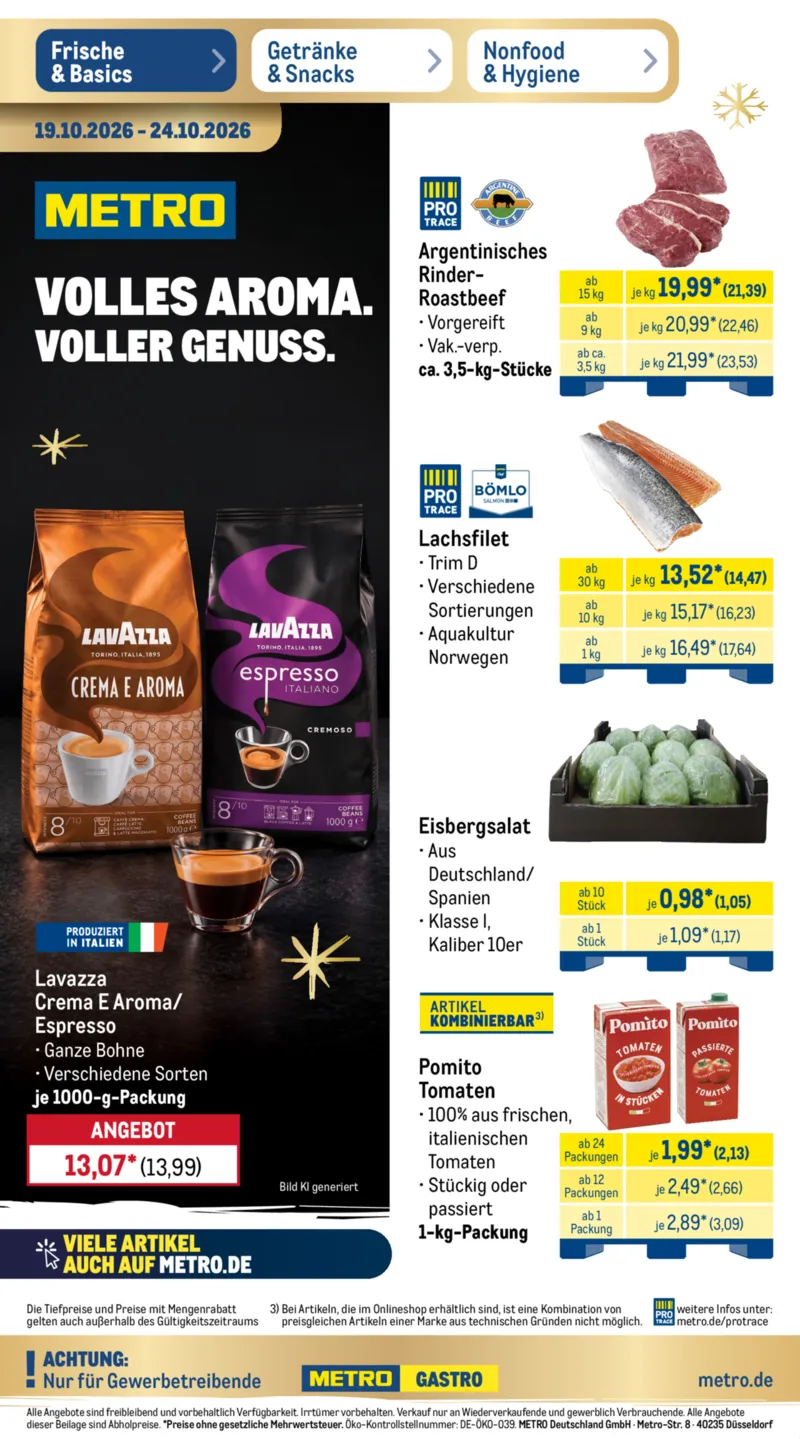 METRO Prospekt vom 19.10.2026, Seite 1