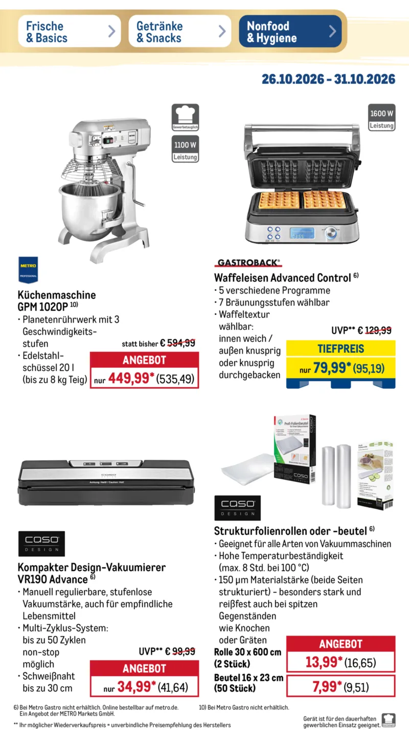 METRO Prospekt vom 26.10.2026, Seite 39