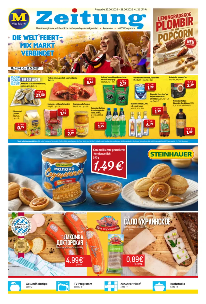 Mix Markt Prospekt vom 22.06.2026, Seite 1