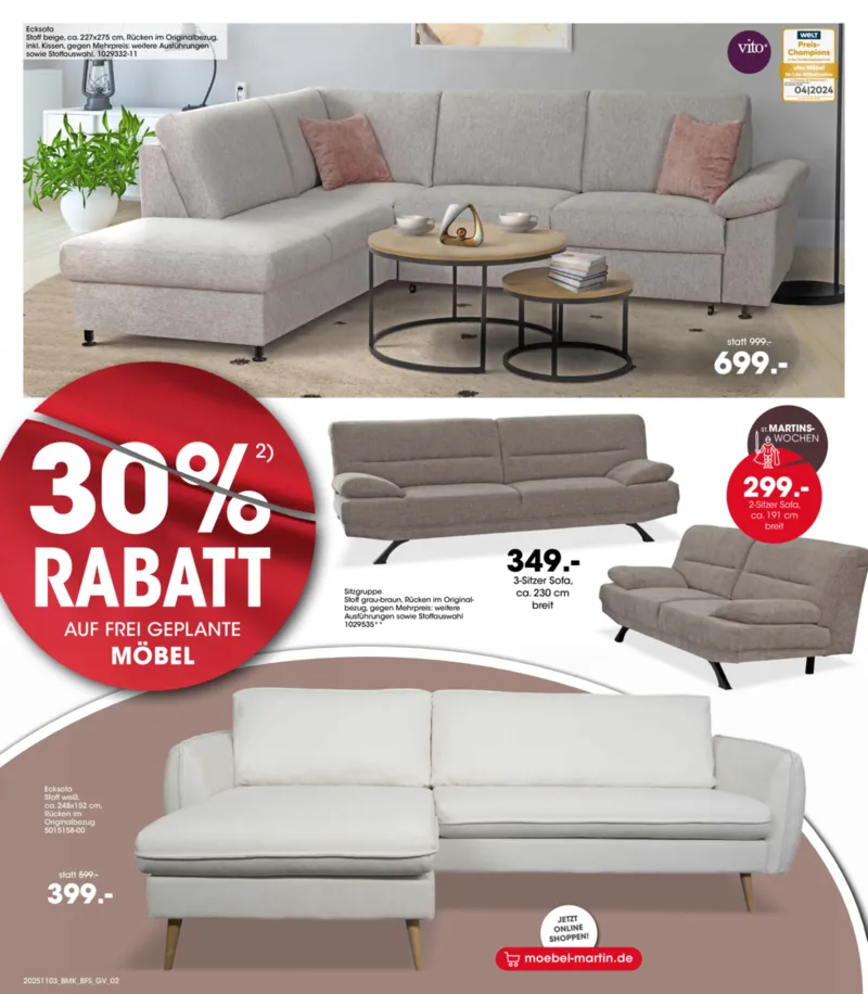 Möbel Martin Prospekt vom 03.11.2025, Seite 2