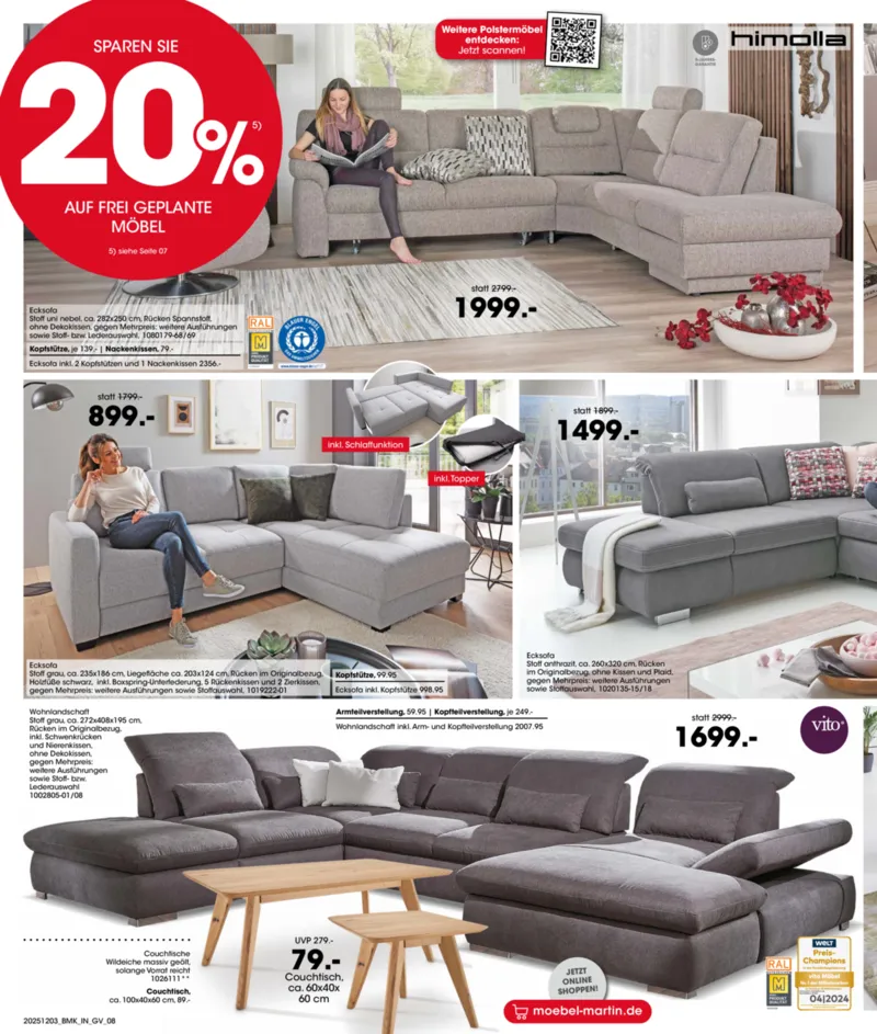 Möbel Martin Prospekt vom 03.12.2025, Seite 8