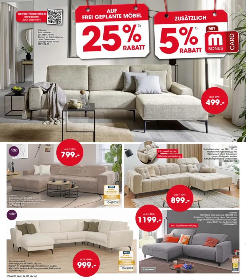 Möbel Martin Prospekt vom 02.01.2026, Seite 2