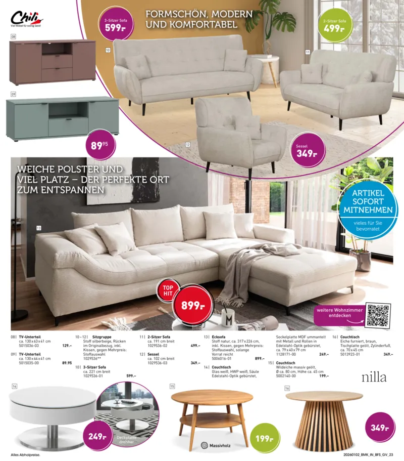 Möbel Martin Prospekt vom 02.01.2026, Seite 23