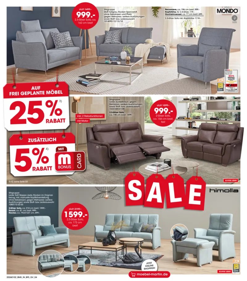 Möbel Martin Prospekt vom 02.01.2026, Seite 4