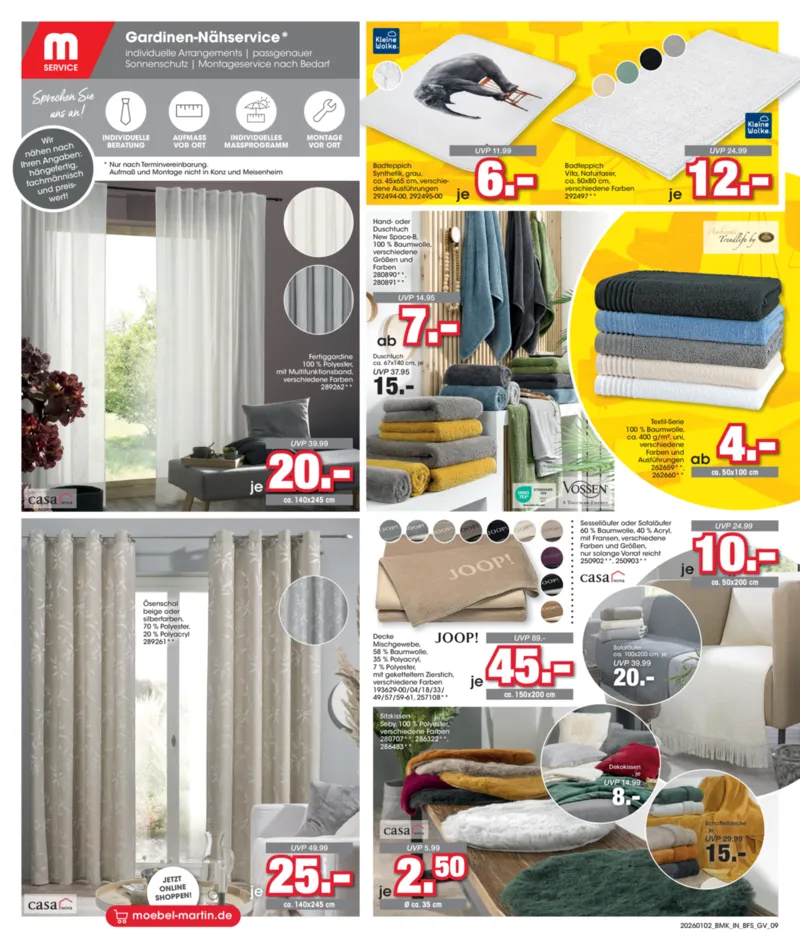 Möbel Martin Prospekt vom 02.01.2026, Seite 9