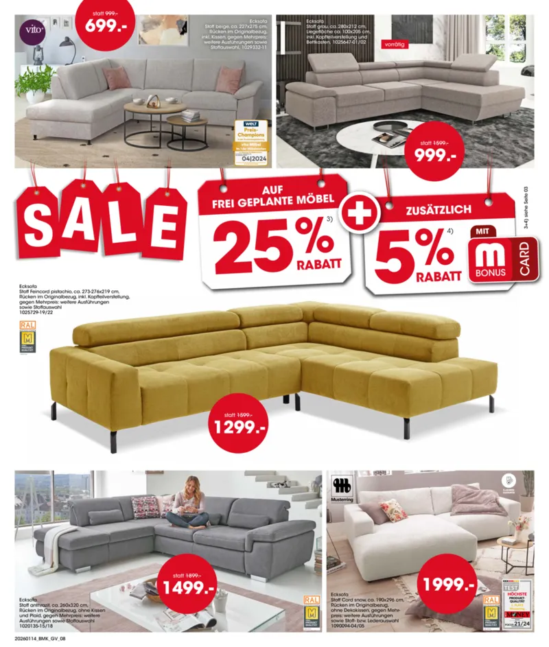 Möbel Martin Prospekt vom 14.01.2026, Seite 8