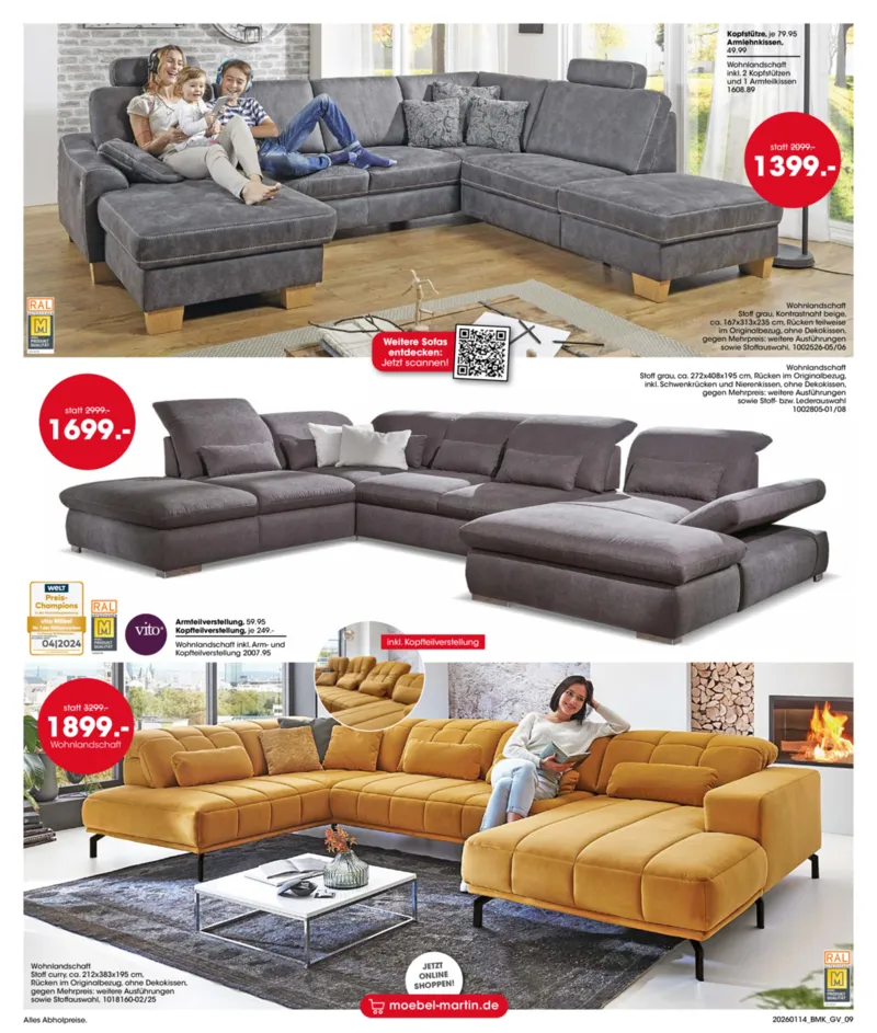 Möbel Martin Prospekt vom 14.01.2026, Seite 9