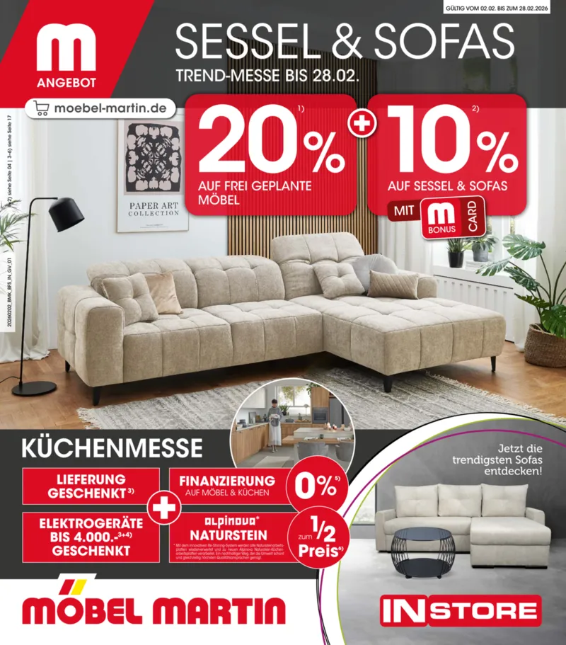 Möbel Martin Prospekt vom 02.02.2026, Seite 1