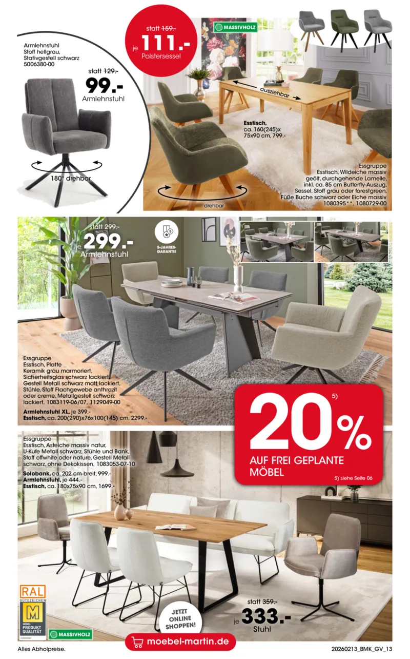 Möbel Martin Prospekt vom 13.02.2026, Seite 13