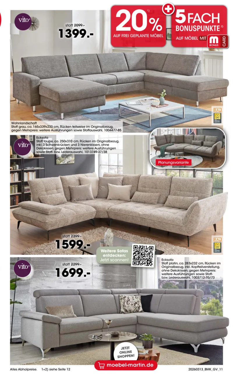 Möbel Martin Prospekt vom 13.03.2026, Seite 11
