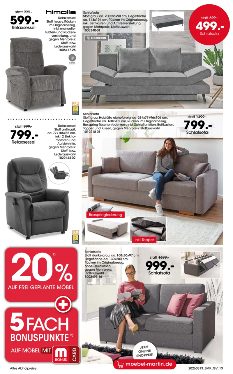 Möbel Martin Prospekt vom 13.03.2026, Seite 13