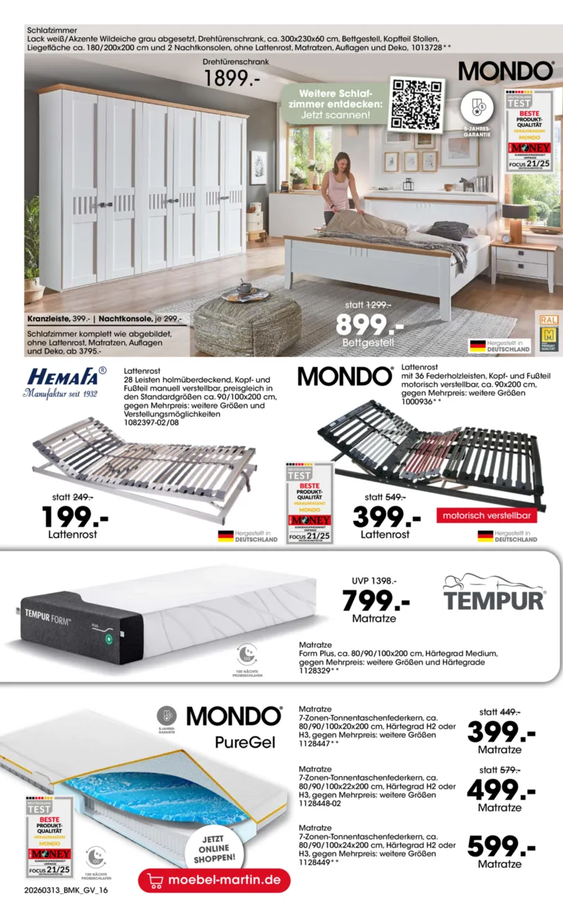 Möbel Martin Prospekt vom 13.03.2026, Seite 16