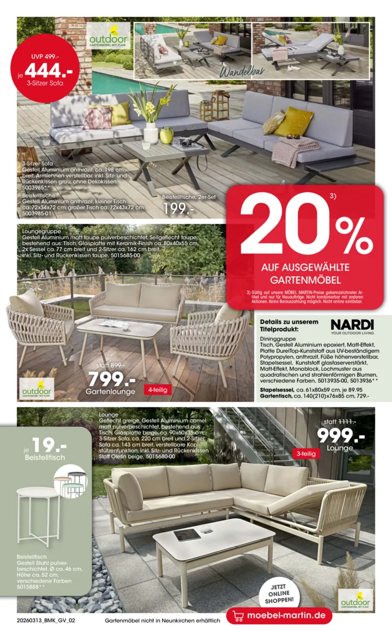 Möbel Martin Prospekt vom 13.03.2026, Seite 2