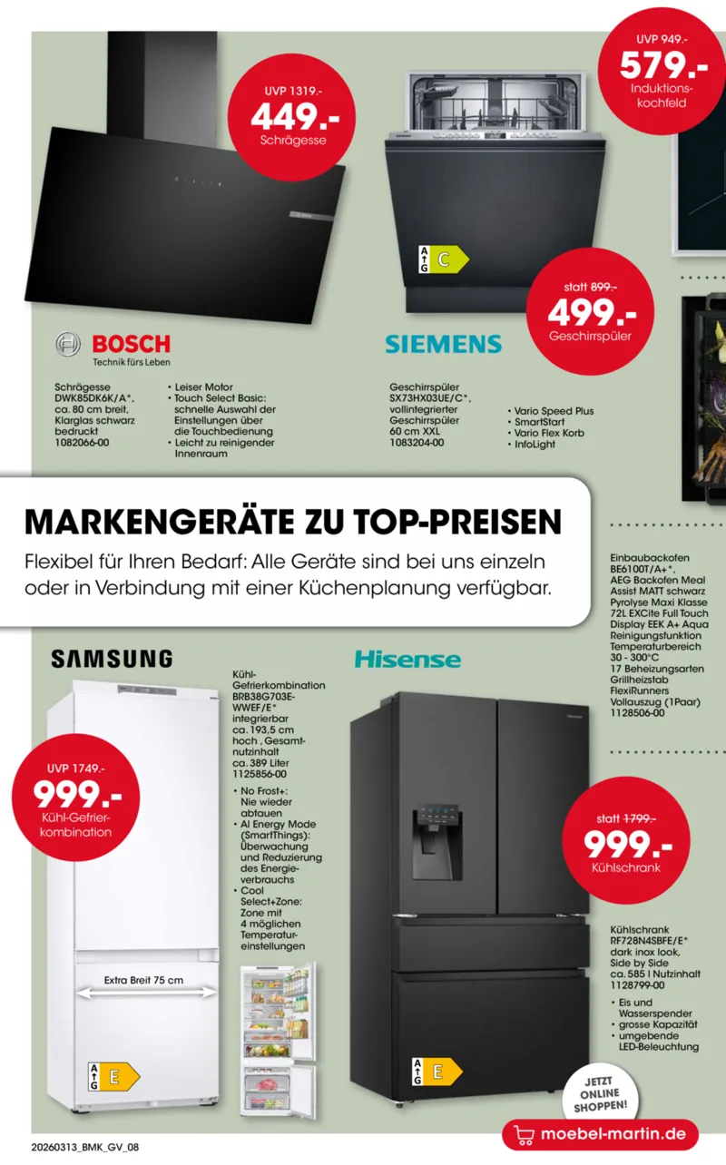 Möbel Martin Prospekt vom 13.03.2026, Seite 8