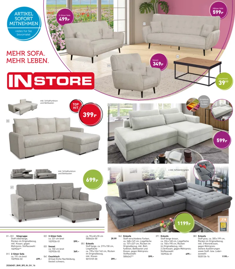 Möbel Martin Prospekt vom 01.04.2026, Seite 16