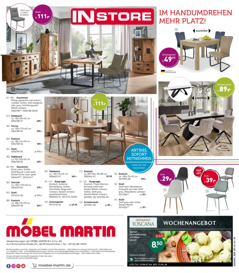 Möbel Martin Prospekt vom 01.04.2026, Seite 20