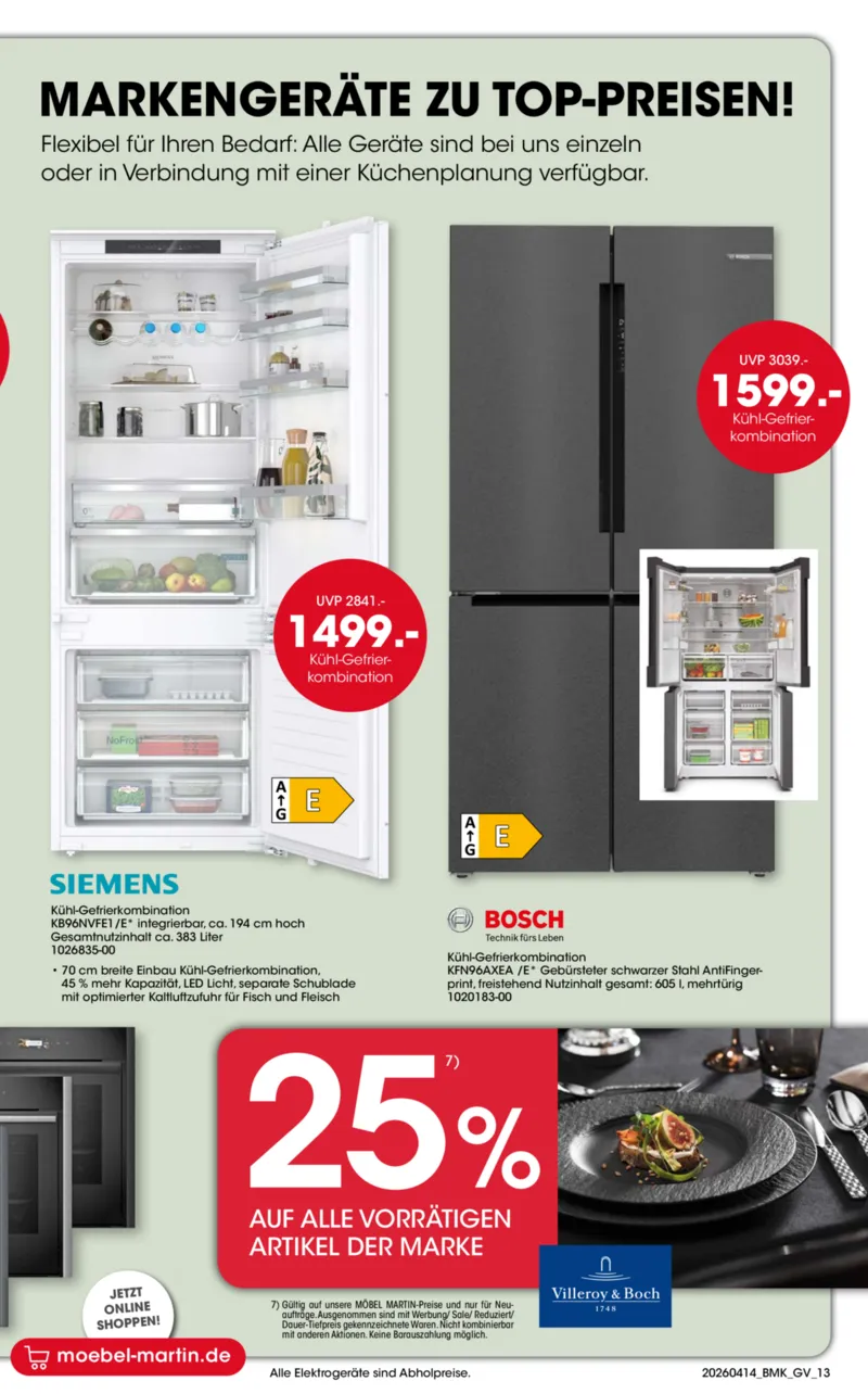 Möbel Martin Prospekt vom 14.04.2026, Seite 13