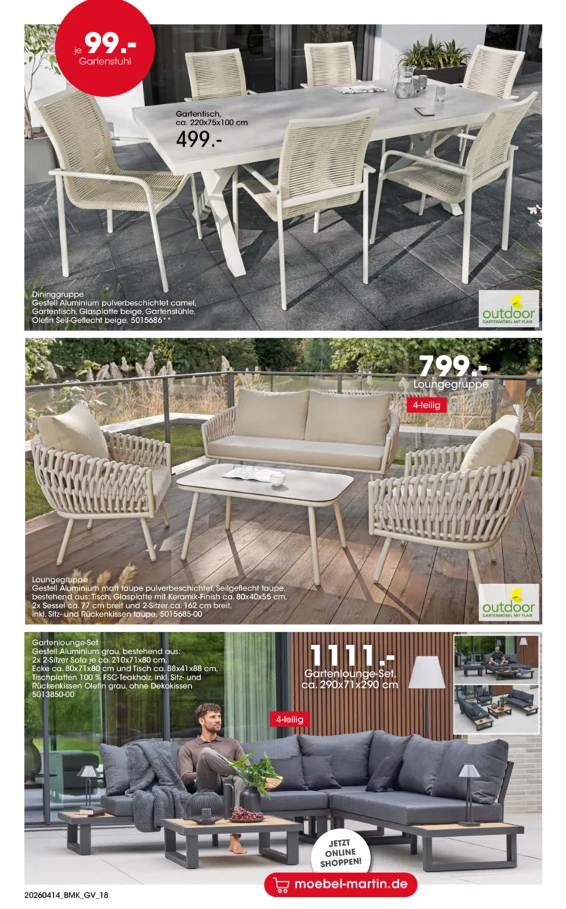 Möbel Martin Prospekt vom 14.04.2026, Seite 18