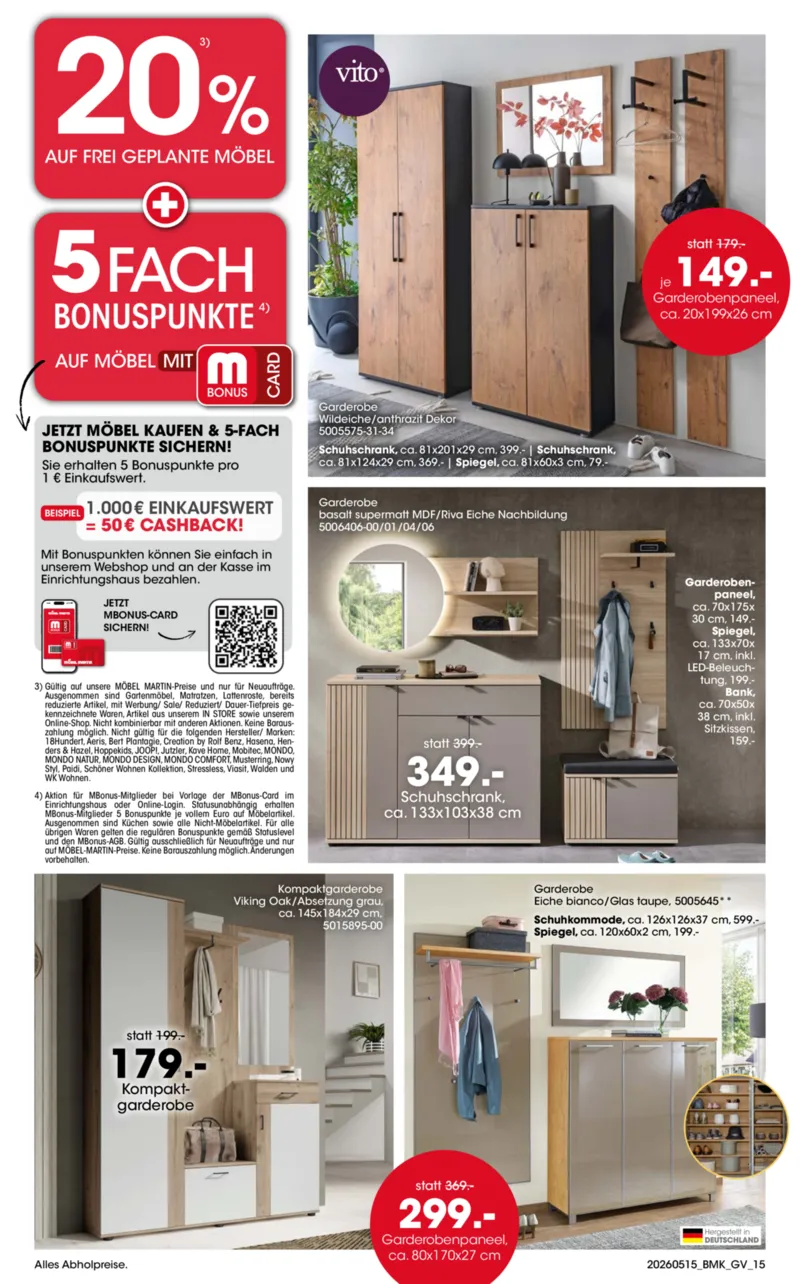 Möbel Martin Prospekt vom 15.05.2026, Seite 15
