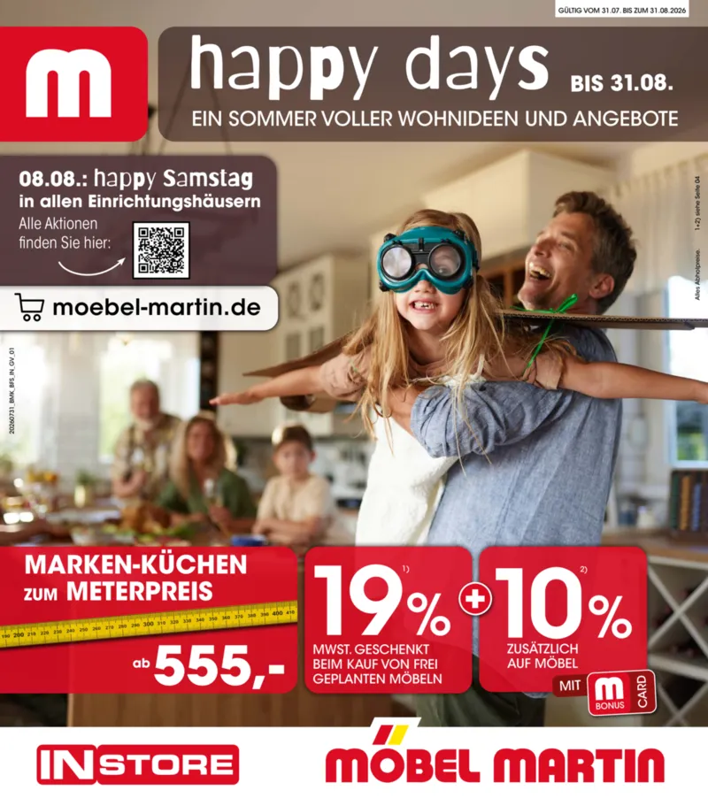 Möbel Martin Prospekt vom 31.07.2026, Seite 1