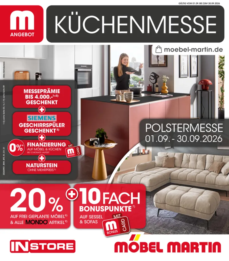Möbel Martin Prospekt vom 01.09.2026, Seite 1