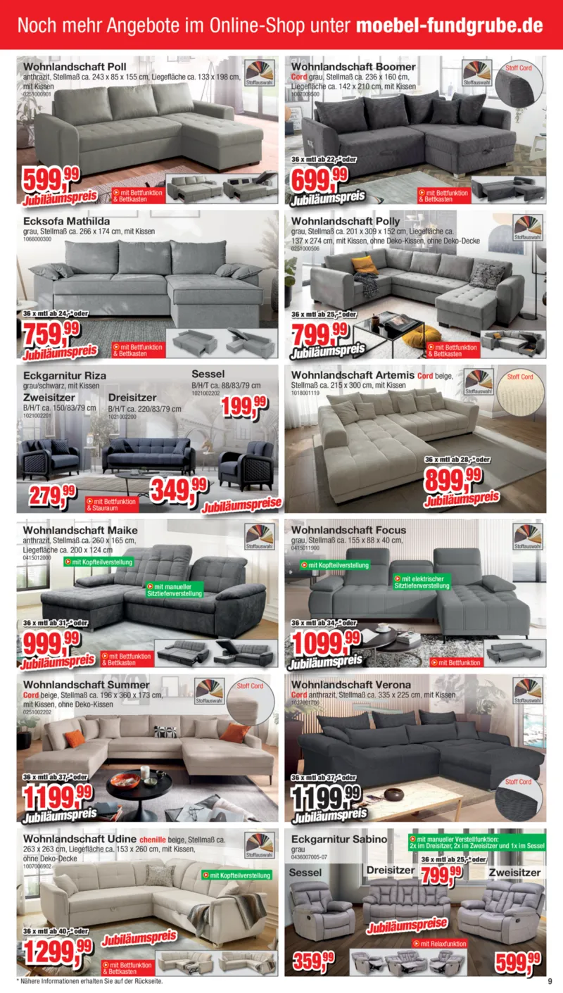 Möbelfundgrube Prospekt vom 30.10.2025, Seite 12