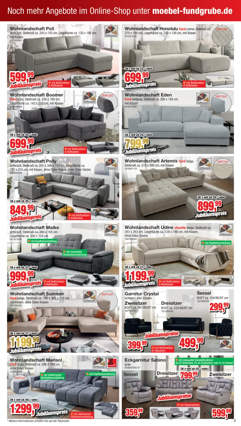 Möbelfundgrube Prospekt vom 11.12.2025, Seite 3